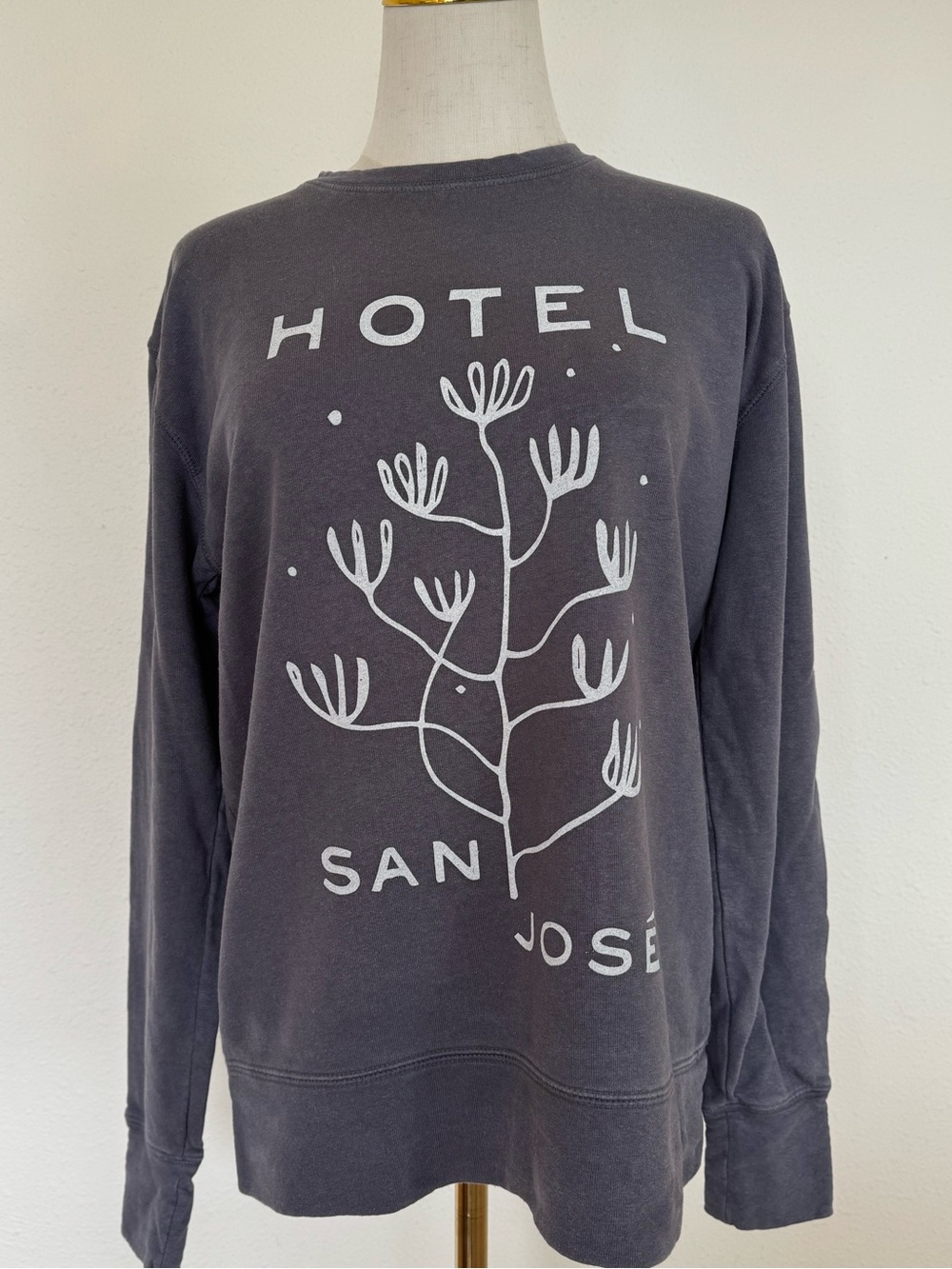 Hotel San Jose Charcoal hemp / cotton Sweatshirt